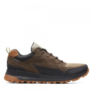 Clarks ATL Trek Lo GORE-TEX Αθλητικα Παπουτσια ανδρικα σκούρο Ελιά | GR618527