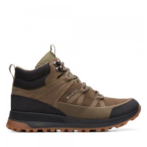 Clarks ATL Trek Rise GORE-TEX Αθλητικα Παπουτσια ανδρικα σκούρο Ελιά | GR623097