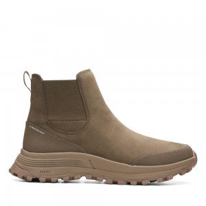 Clarks ATL Trek Up αδιαβροχα Chelsea Boots γυναικεια Χακί | GR237614