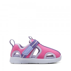 Clarks Ath θαλασσης Toddler Σανδαλια για κοριτσια ροζ | GR268391