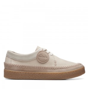 Clarks Barleigh Weave Αθλητικα Παπουτσια γυναικεια ασπρα | GR623940