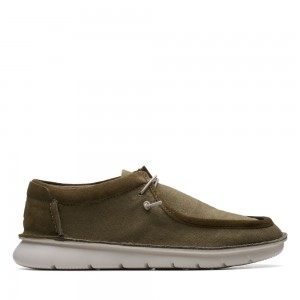 Clarks Colehill Easy παπουτσια casual ανδρικα σκούρο Ελιά | GR987032