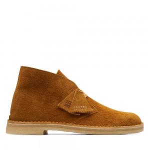 Clarks Desert Boot Μποτακια ανδρικα Brown/Orange | GR289406