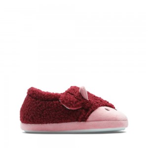 Clarks Fluffy Snug Toddler παντοφλες για κοριτσια ροζ | GR725431