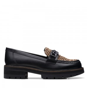 Clarks Orianna Edge Loafers γυναικεια Black/Leopard | GR395172