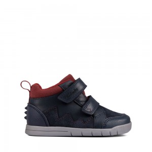 Clarks Rex Park Toddler Μποτακια για κοριτσια σκουρο μπλε | GR056379