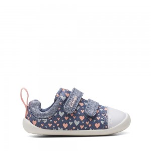 Clarks Roamer Craft Toddler καμβα παπουτσια για κοριτσια μπλε | GR230154