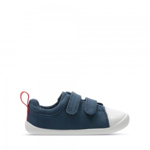 Clarks Roamer Craft Toddler καμβα παπουτσια για αγορια σκουρο μπλε | GR978461