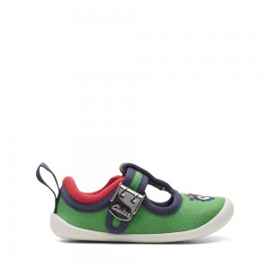 Clarks Roamer Reen Toddler καμβα παπουτσια για αγορια πρασινο | GR109437