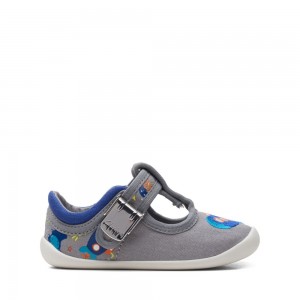 Clarks Roamer Sun Toddler καμβα παπουτσια για αγορια γκρι | GR853917