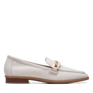 Clarks Sarafyna Iris Loafers γυναικεια ασπρα | GR605834