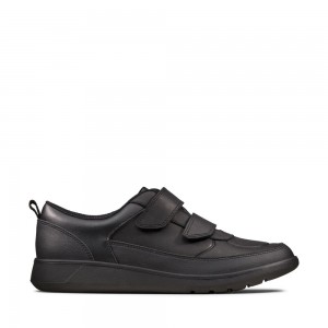 Clarks Scape Flare Youth Παπουτσια για σχολειο για κοριτσια μαυρα | GR235890