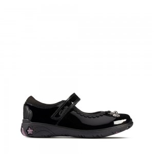 Clarks Sea Shimmer Toddler Παπουτσια για σχολειο για κοριτσια μαυρα | GR725960