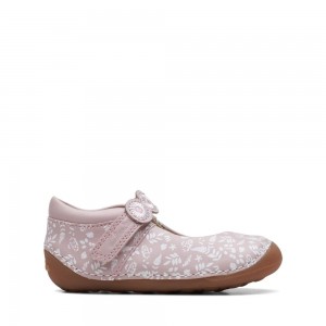 Clarks Tiny Flora Toddler Παπουτσια για κοριτσια ροζ | GR485670