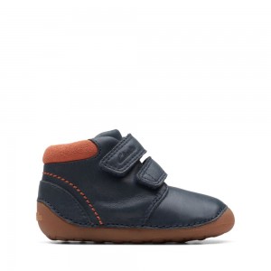 Clarks Tiny Play Toddler Μποτακια για αγορια σκουρο μπλε | GR684520