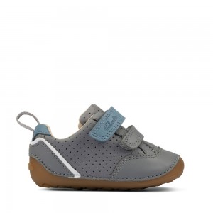 Clarks Tiny Sky Toddler Παπουτσια για αγορια γκρι | GR251064