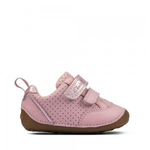 Clarks Tiny Sky Toddler Παπουτσια για αγορια ανοιχτο ροζ | GR146803