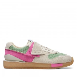 Clarks Tor Run Αθλητικα Παπουτσια γυναικεια Pink/Green | GR508316