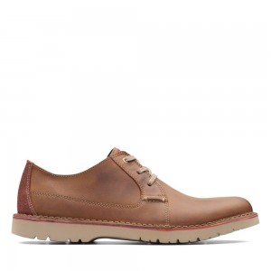 Clarks Vargo Plain επισημα παπουτσια ανδρικα σκούρο καφε | GR842310