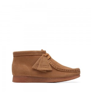 Clarks Wallabee Boot Older Μποτακια για αγορια καφε | GR589673