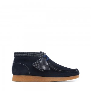 Clarks Wallabee Boot Older Μποτακια για αγορια σκουρο μπλε | GR213549