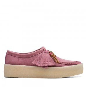 Clarks Wallabee Cup Παπουτσια γυναικεια ροζ | GR652849