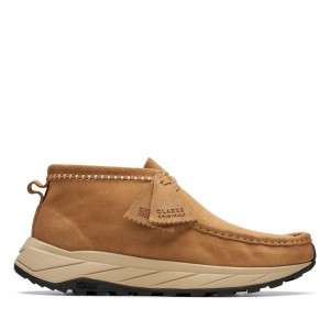 Clarks Wallabee Eden Μποτακια ανδρικα σκούρο καφε | GR384950