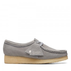 Clarks Wallabee Παπουτσια γυναικεια γκρι | GR340689