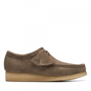 Clarks Wallabee Παπουτσια ανδρικα σκούρο γκρι | GR690271