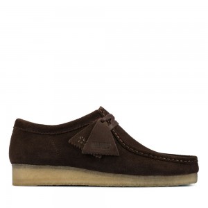 Clarks Wallabee Παπουτσια ανδρικα σκούρο καφε | GR813697