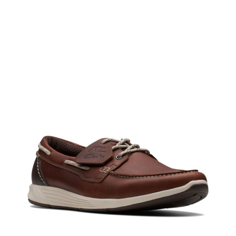 Clarks ATL Sail Go παπουτσια ιστιοπλοιας ανδρικα καφε | GR086739