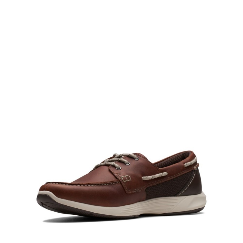 Clarks ATL Sail Go παπουτσια ιστιοπλοιας ανδρικα καφε | GR086739