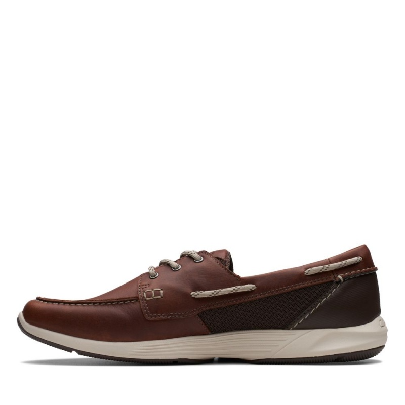 Clarks ATL Sail Go παπουτσια ιστιοπλοιας ανδρικα καφε | GR086739