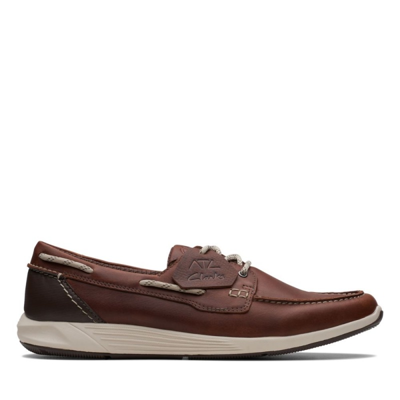 Clarks ATL Sail Go παπουτσια ιστιοπλοιας ανδρικα καφε | GR086739