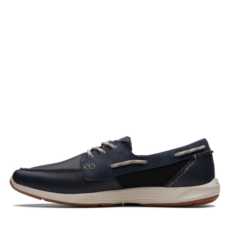 Clarks ATL Sail Go παπουτσια ιστιοπλοιας ανδρικα σκουρο μπλε | GR896341