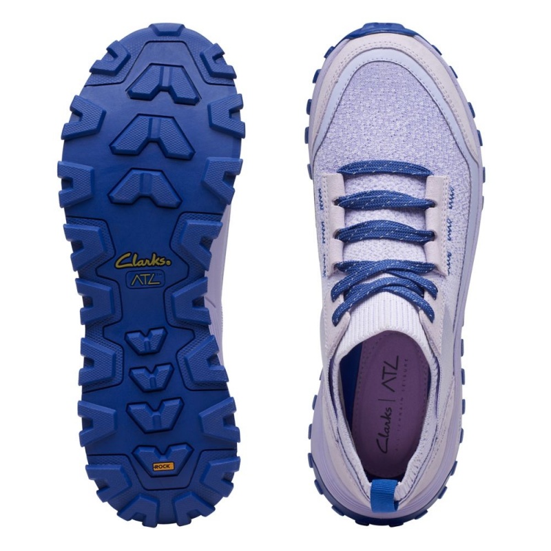 Clarks ATL Trek Knit αδιαβροχα Αθλητικα Παπουτσια γυναικεια μωβ | GR452739