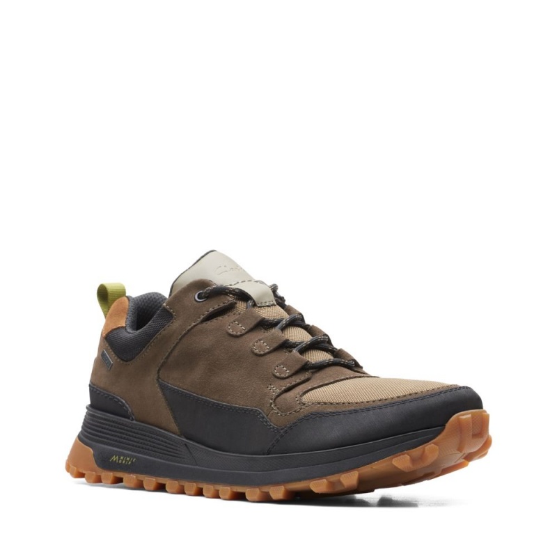 Clarks ATL Trek Lo GORE-TEX Αθλητικα Παπουτσια ανδρικα σκούρο Ελιά | GR618527