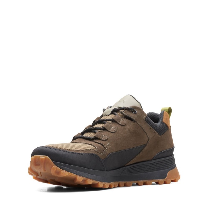 Clarks ATL Trek Lo GORE-TEX Αθλητικα Παπουτσια ανδρικα σκούρο Ελιά | GR618527