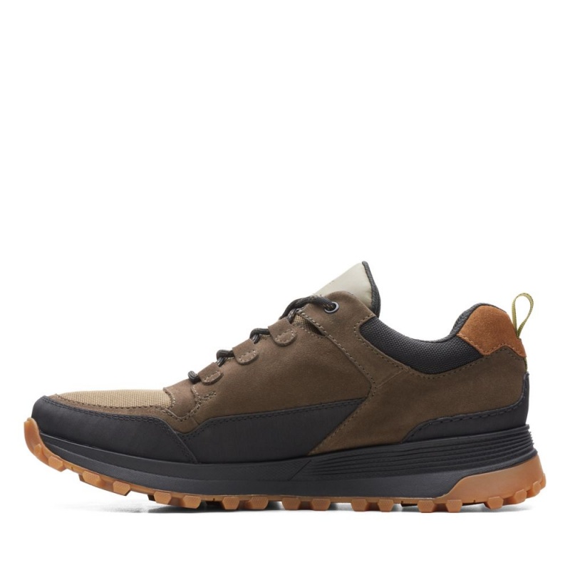 Clarks ATL Trek Lo GORE-TEX Αθλητικα Παπουτσια ανδρικα σκούρο Ελιά | GR618527