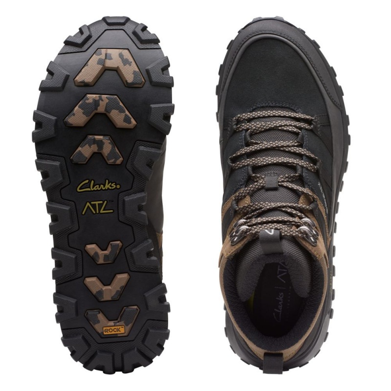 Clarks ATL Trek Rise GORE-TEX Μποτακια ανδρικα μαυρα | GR604273