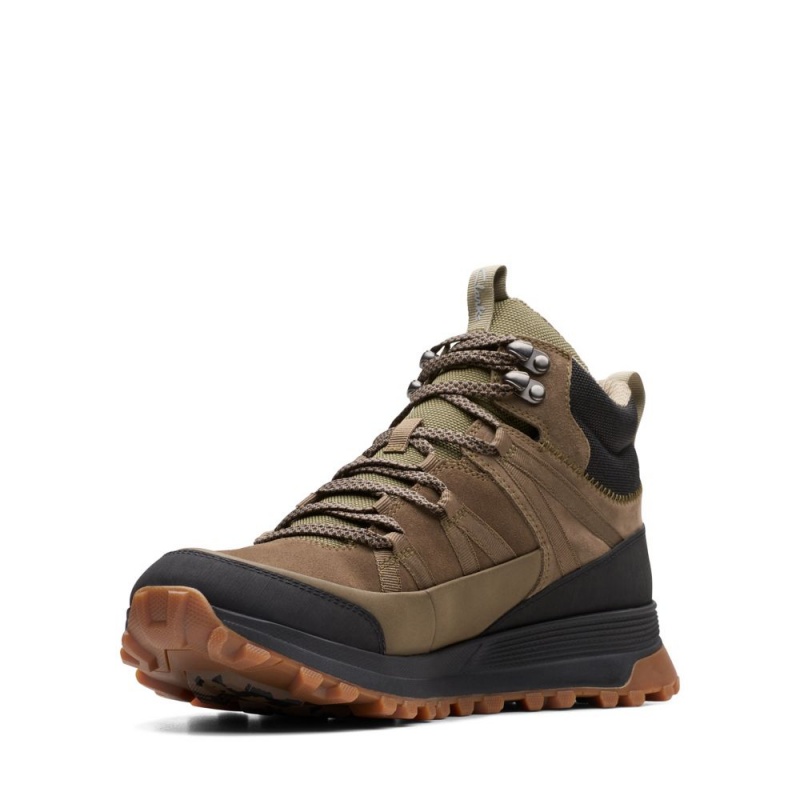 Clarks ATL Trek Rise GORE-TEX Μποτακια ανδρικα σκούρο Ελιά | GR160328