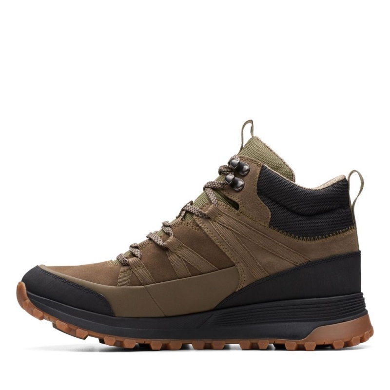 Clarks ATL Trek Rise GORE-TEX Μποτακια ανδρικα σκούρο Ελιά | GR160328