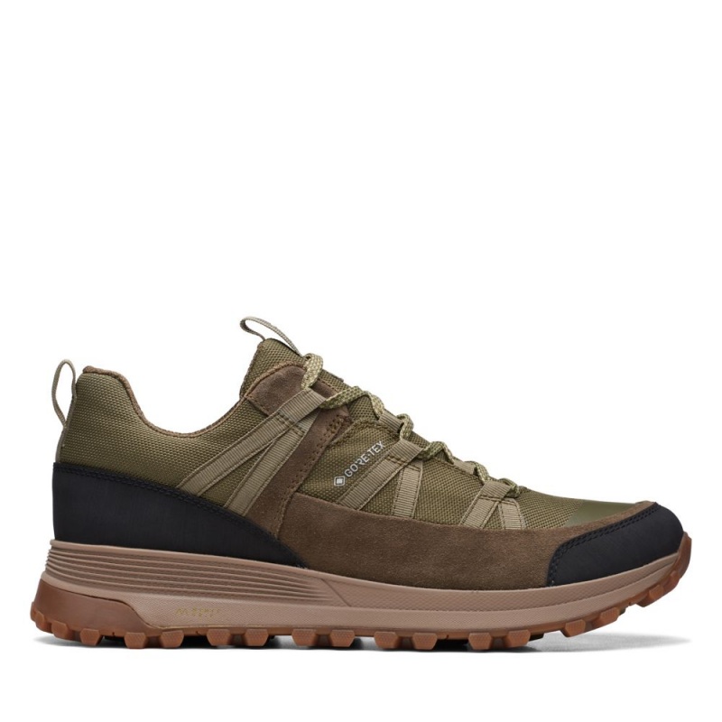 Clarks ATL Trek Run GORE-TEX Αθλητικα Παπουτσια ανδρικα σκούρο Ελιά | GR682051