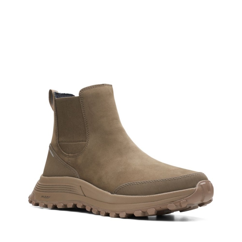 Clarks ATL Trek Up αδιαβροχα Chelsea Boots γυναικεια Χακί | GR237614