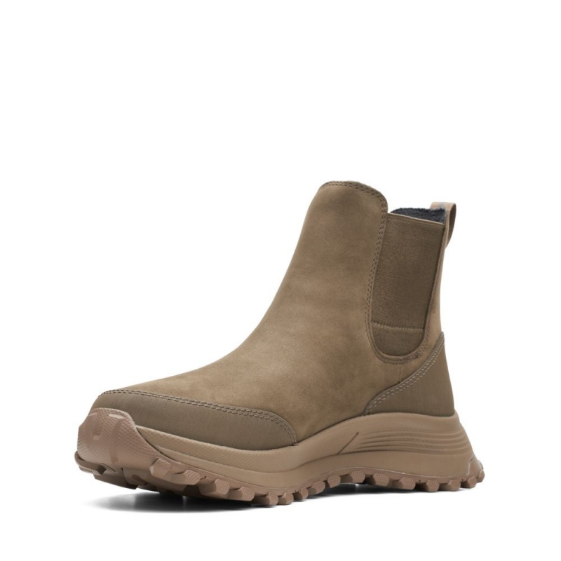 Clarks ATL Trek Up αδιαβροχα Chelsea Boots γυναικεια Χακί | GR237614