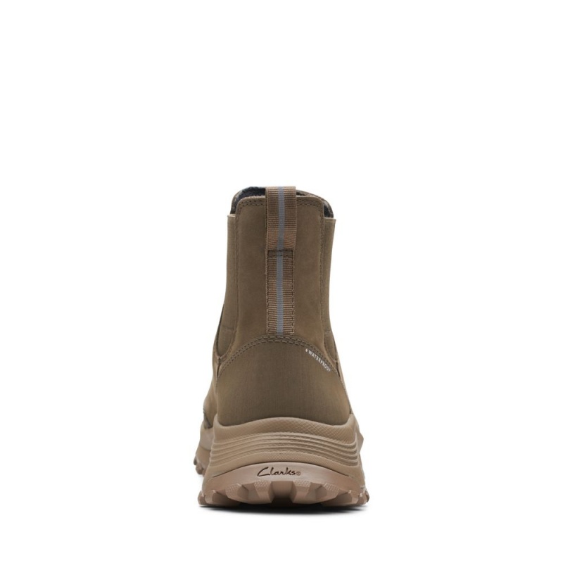 Clarks ATL Trek Up αδιαβροχα Chelsea Boots γυναικεια Χακί | GR237614