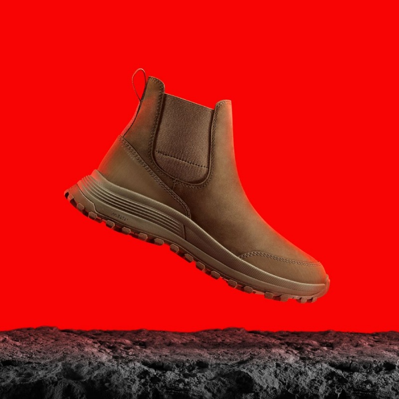 Clarks ATL Trek Up αδιαβροχα Chelsea Boots γυναικεια Χακί | GR237614