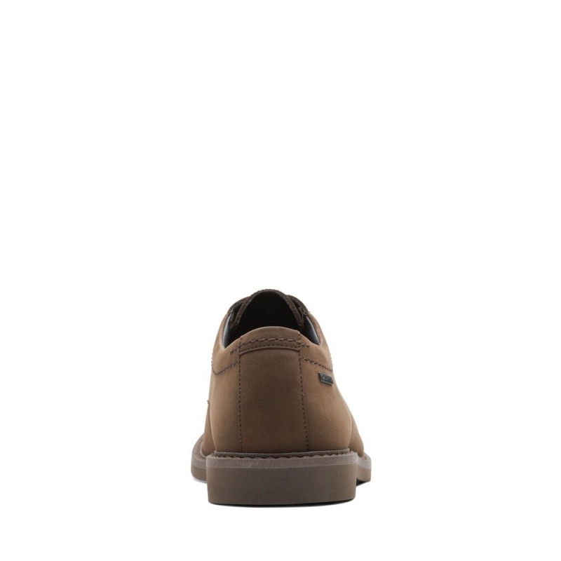 Clarks Atticus LT Lo GTX επισημα παπουτσια ανδρικα σκούρο καφε | GR674251