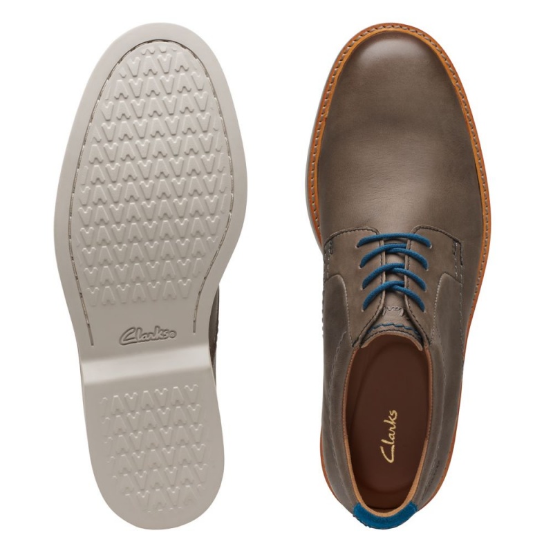 Clarks Atticus LT δαντελα επισημα παπουτσια ανδρικα γκρι | GR763425