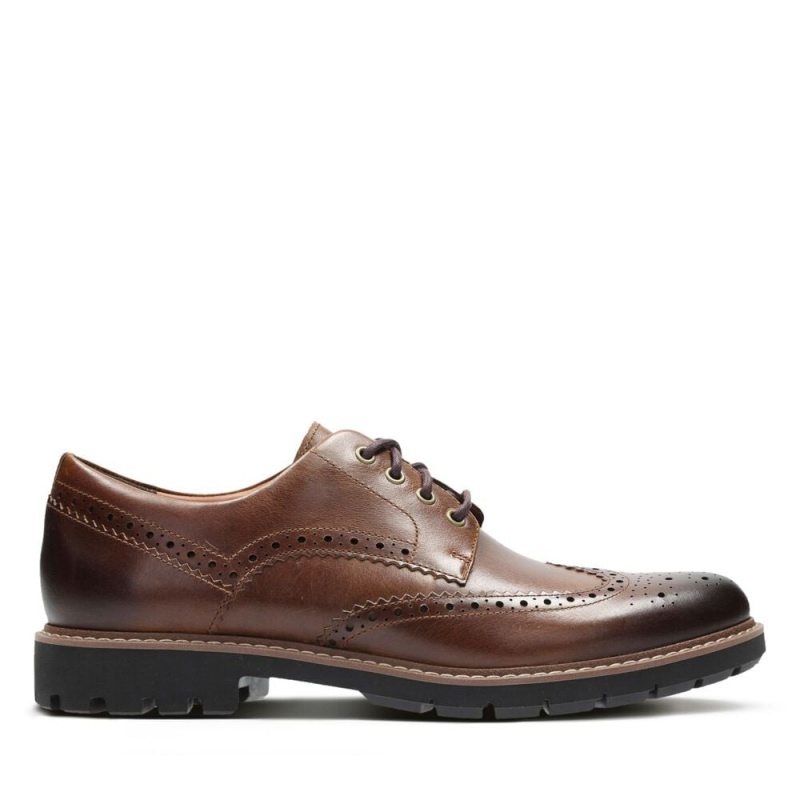 Clarks Batcombe Wing επισημα παπουτσια ανδρικα σκούρο καφε | GR798346